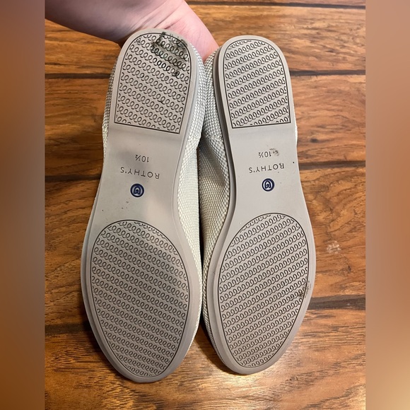 Rothys The Loafer Linen shoes womens 10.5 (run small fit, 8.5-9) beige slip on - Picture 7 of 12